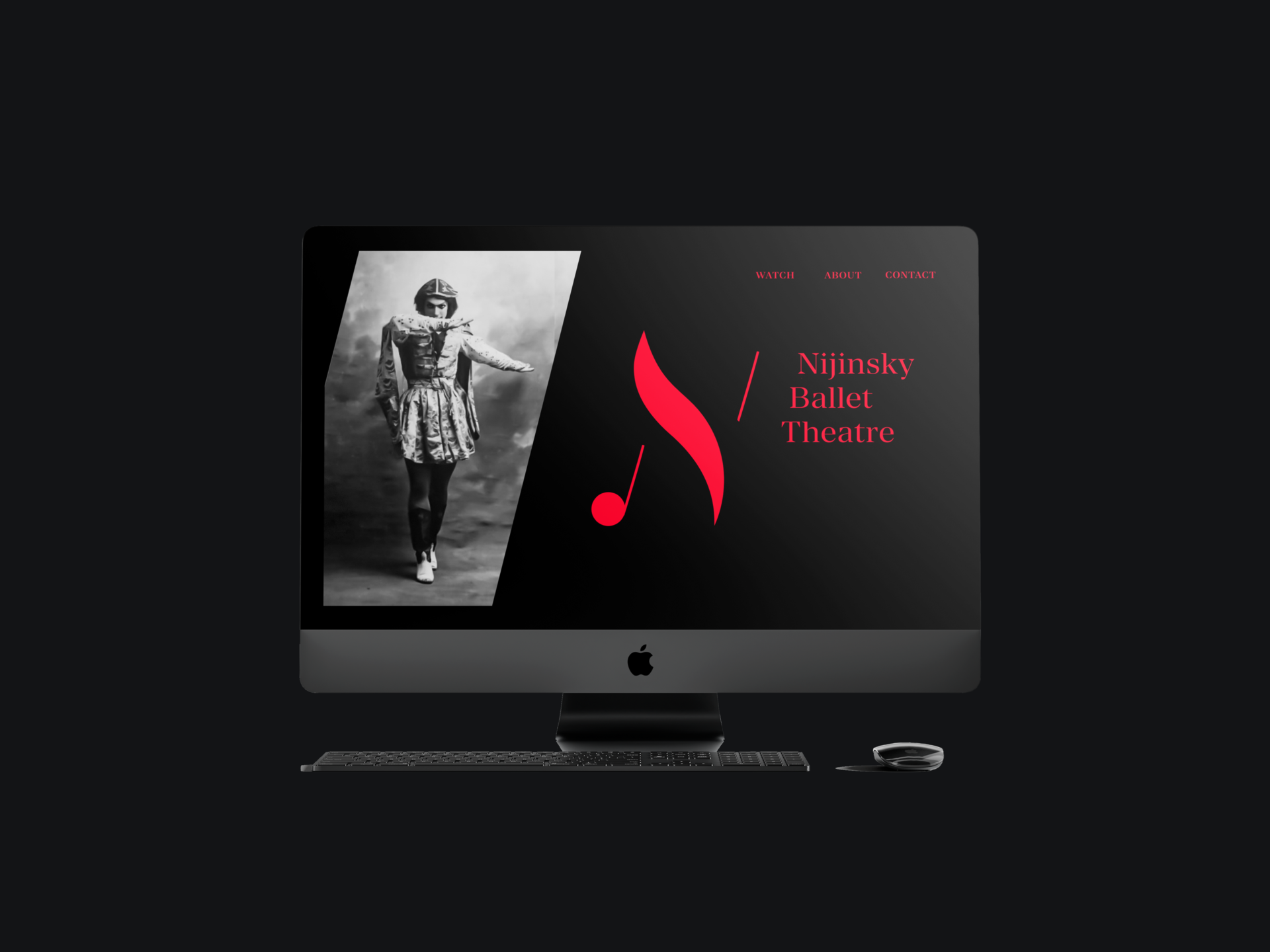 Logo design, branding Nijinsky Ballet Theatre